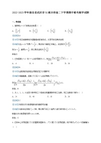 2022-2023学年湖北省武汉市5G联合体高二下学期期中联考数学试题含解析