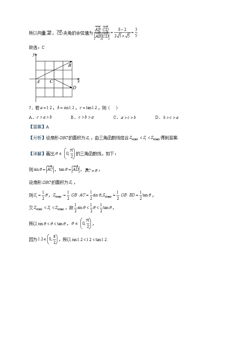 2022-2023学年辽宁省部分学校高一下学期4月联考数学试题含解析第3页