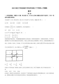 2023届辽宁省实验中学协作体高三下学期4月模拟数学试题PDF版含答案