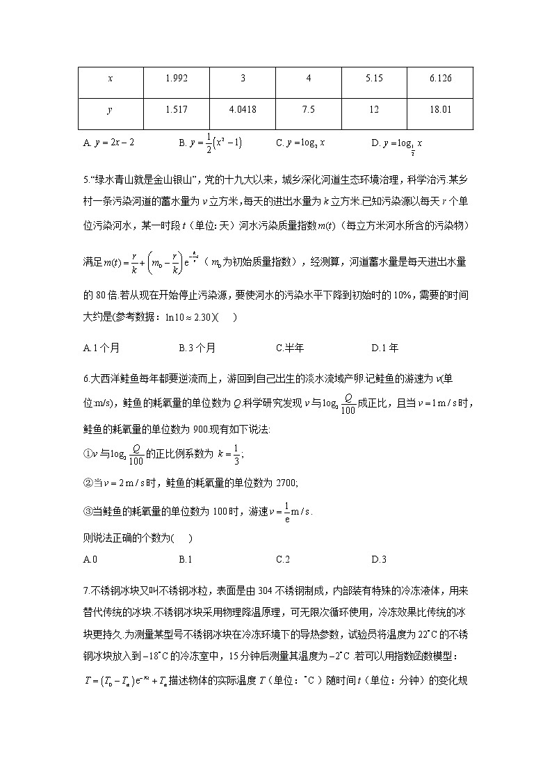 2023届高考数学二轮复习专题四函数模型及其应用作业（B）含答案第2页