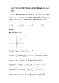 2023年新高考地区数学名校地市选填压轴题汇编03含解析