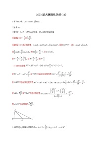 2023届高三数学二轮复习大题强化训练（十一）含答案