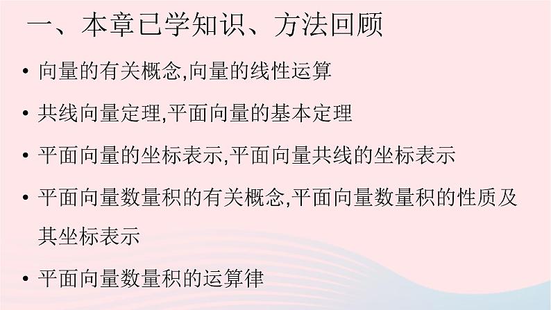 2023届高三数学二轮专题复习 平面向量三点共线及等和线定理课件02