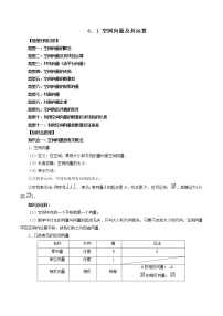 高中数学苏教版 (2019)选择性必修第二册6.1空间向量及其运算优秀测试题