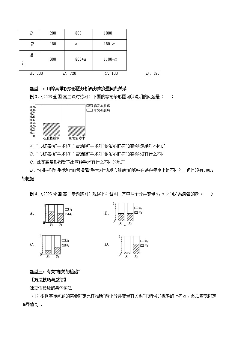 9.2 独立性检验（五大题型）-高二数学新教材同步配套教学讲义（苏教版选择性必修第二册）03