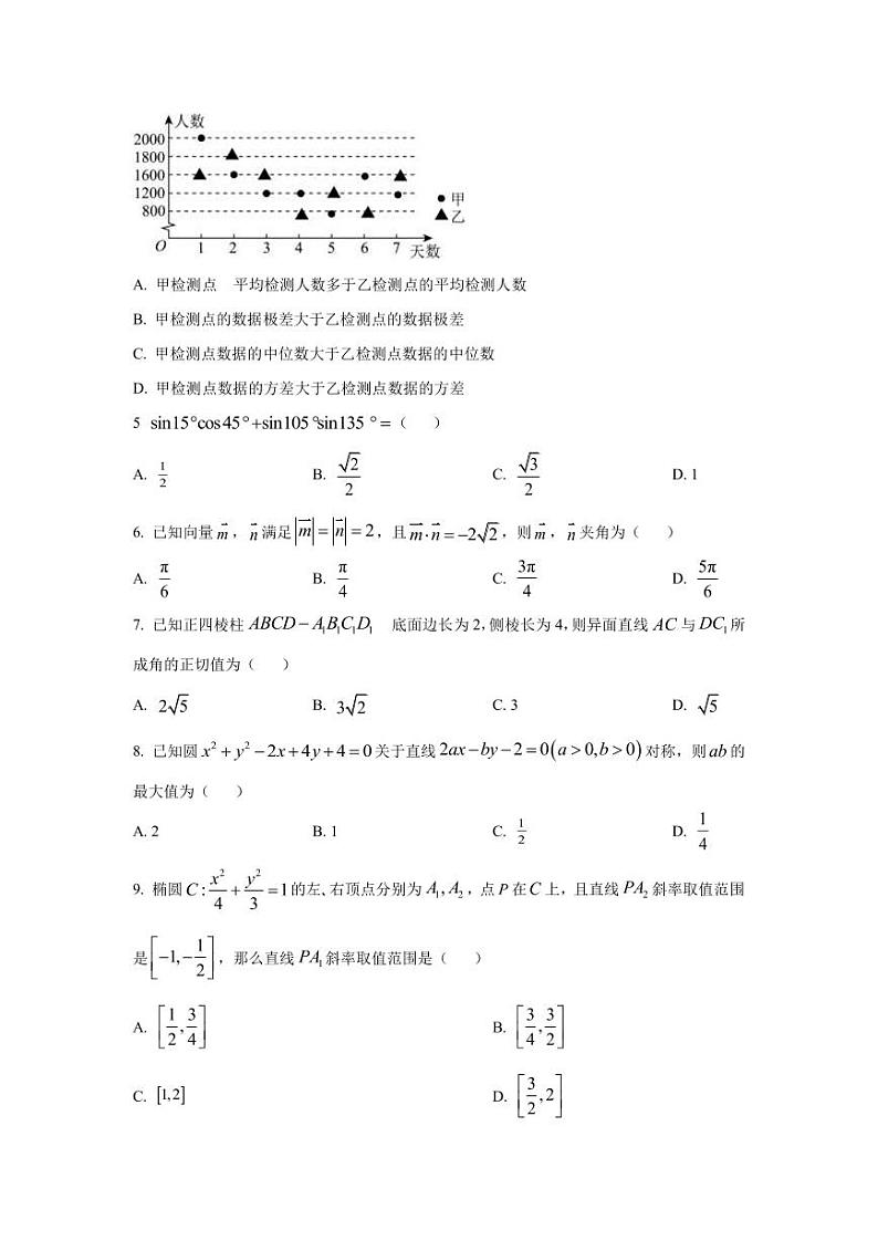 陕西省宝鸡市2023届高三上学期一模文科数学试题（PDF版）02
