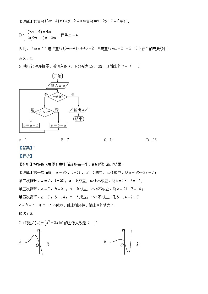 四川省成都外国语学校2022-2023学年高二数学（理）下学期期中考试试题（Word版附解析）03