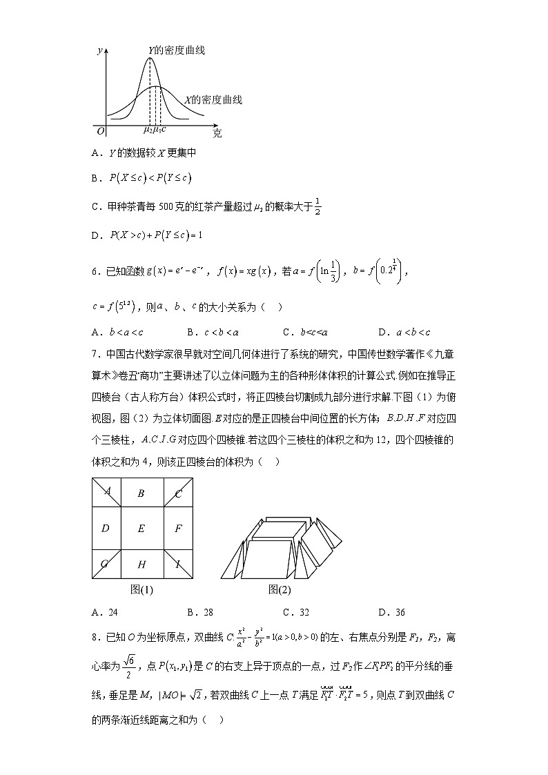 天津市2023届高三三模数学试题及答案第2页