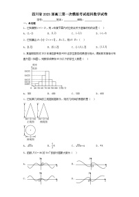 四川省2023届高三第一次模拟考试理科数学试卷（含解析）