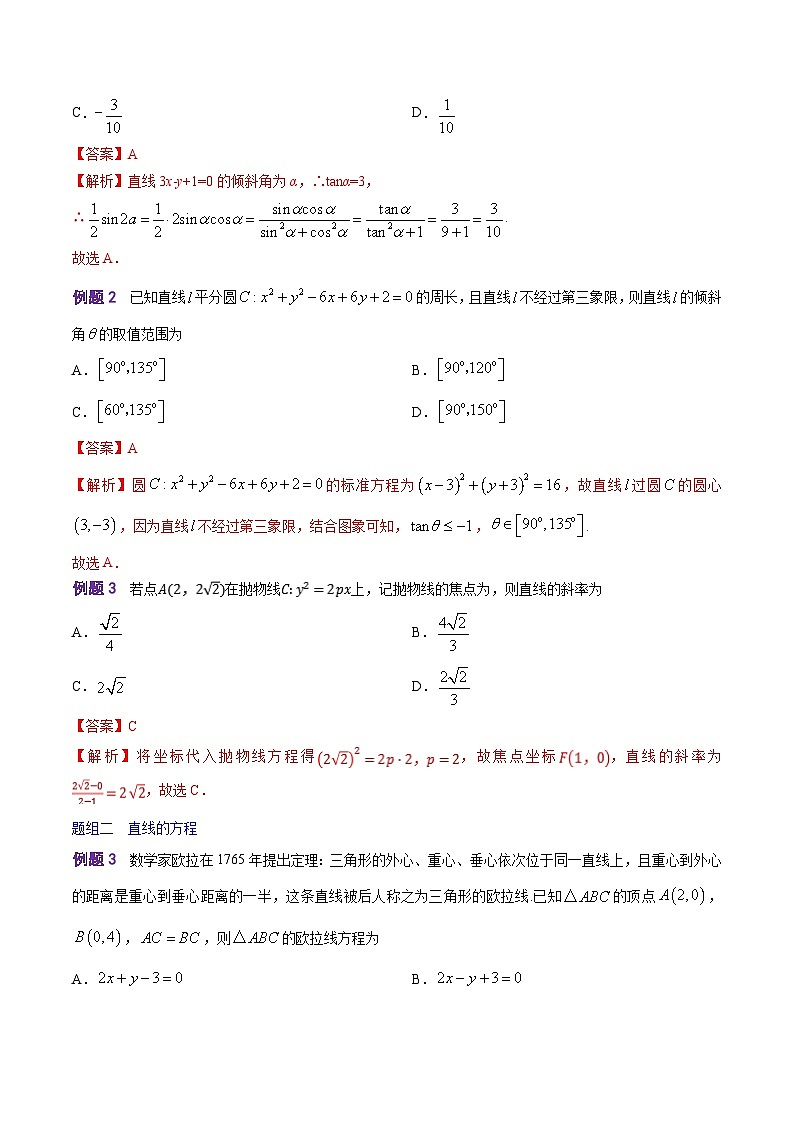 解密13 直线与圆的方程（讲义）-高考数学二轮复习讲义+分层训练（新高考专用）02