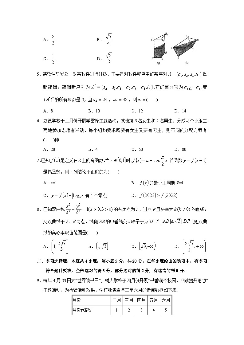 广东省汕头市金山中学2023届高三下学期一模试题 数学（Word版含解析）02