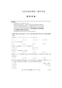 2023宜昌市协作体高一期中考试数学试卷
