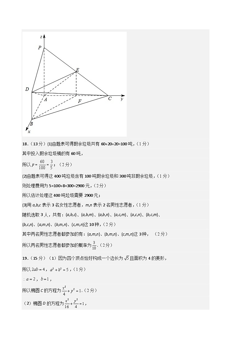 数学-2023年高考押题预测卷01（北京专用）（参考答案）03