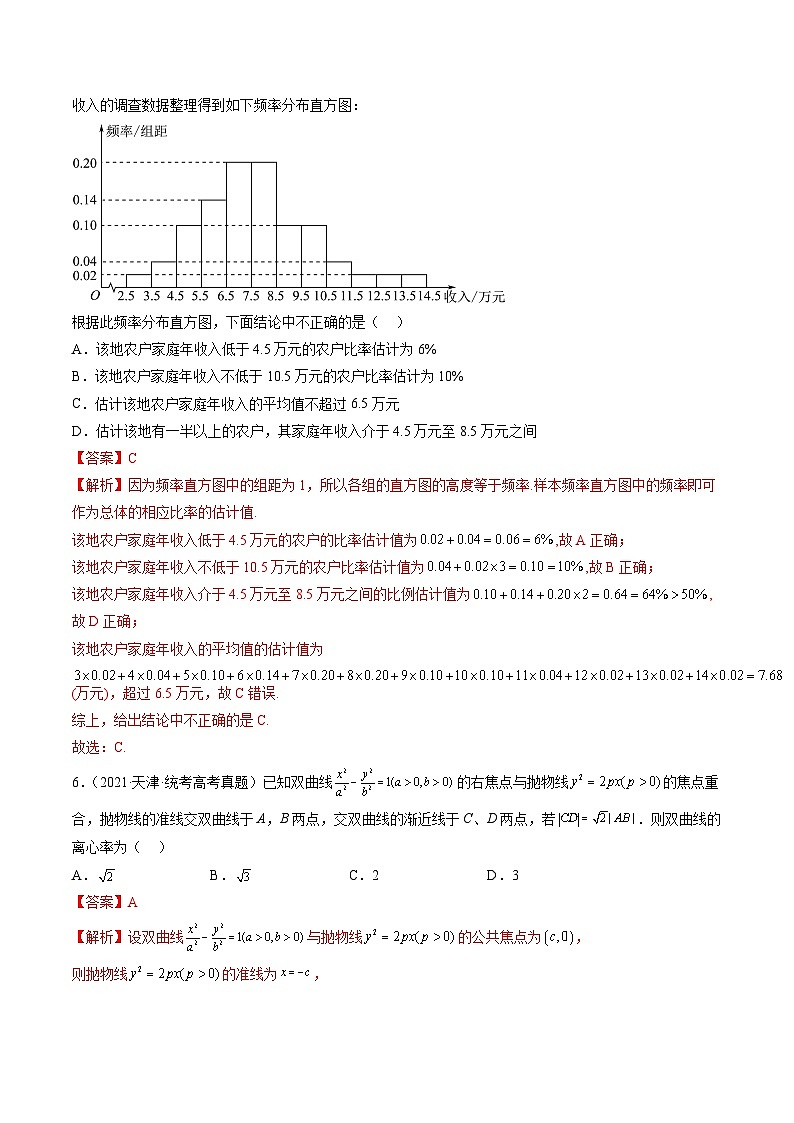 真题重组卷02——2023年高考数学真题汇编重组卷（云南、安徽、黑龙江、山西、吉林五省通用）03