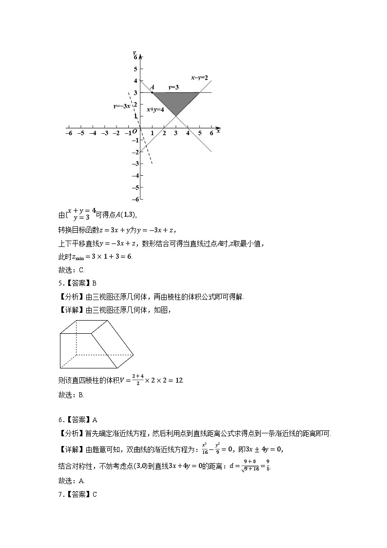 真题重组卷03（文科）——2023年高考数学真题汇编重组卷（参考答案）第2页