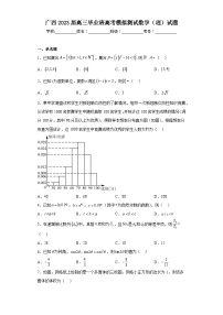 广西2023届高三毕业班高考模拟测试数学（理）试题（含答案）