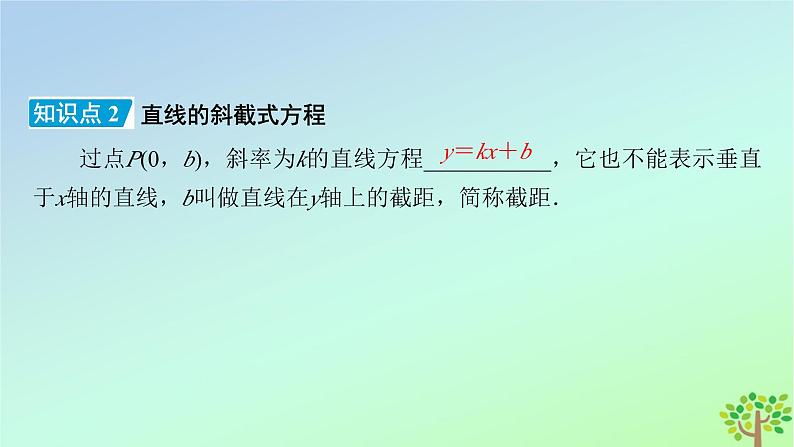 新教材2023年高中数学第1章直线与圆1直线与直线的方程1.3直线的方程第1课时直线方程的点斜式和两点式课件北师大版选择性必修第一册第7页