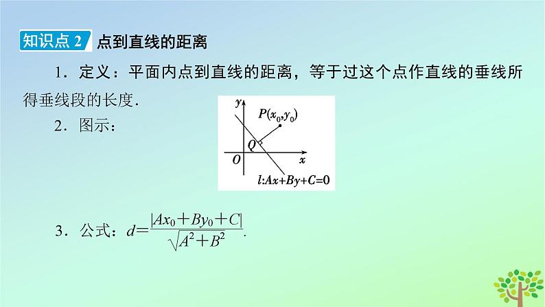 新教材2023年高中数学第1章直线与圆1直线与直线的方程1.6平面直角坐标系中的距离公式课件北师大版选择性必修第一册07