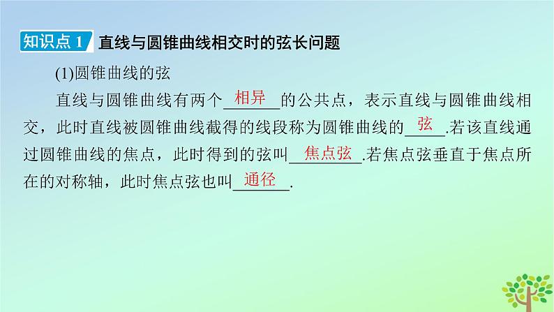 新教材2023年高中数学第2章圆锥曲线4直线与圆锥曲线的位置关系4.2直线与圆锥曲线的综合问题课件北师大版选择性必修第一册06