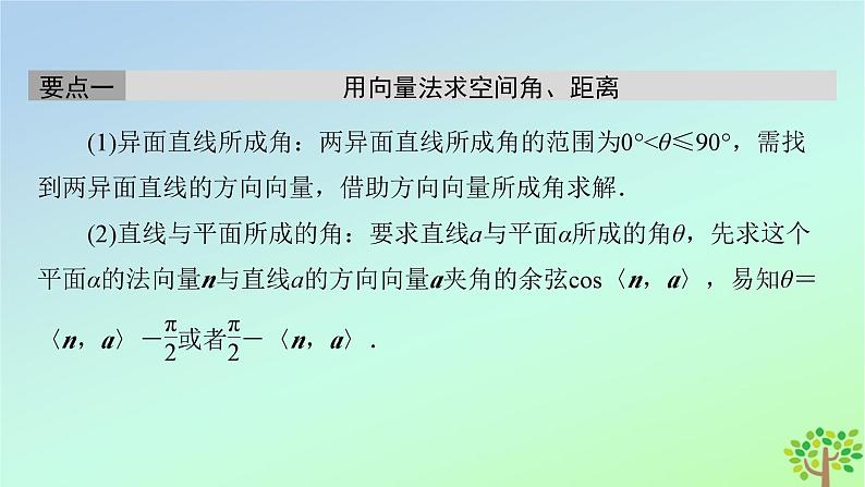 新教材2023年高中数学章末知识梳理3第3章空间向量与立体几何课件北师大版选择性必修第一册第7页