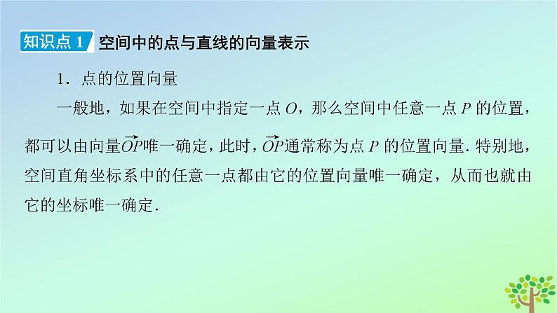 新教材2023年高中数学第3章空间向量与立体几何4向量在立体几何中的应用4.1直线的方向向量与平面的法向量4.2用向量方法讨论立体几何中的位置关系课件北师大版选择性必修第一册第6页