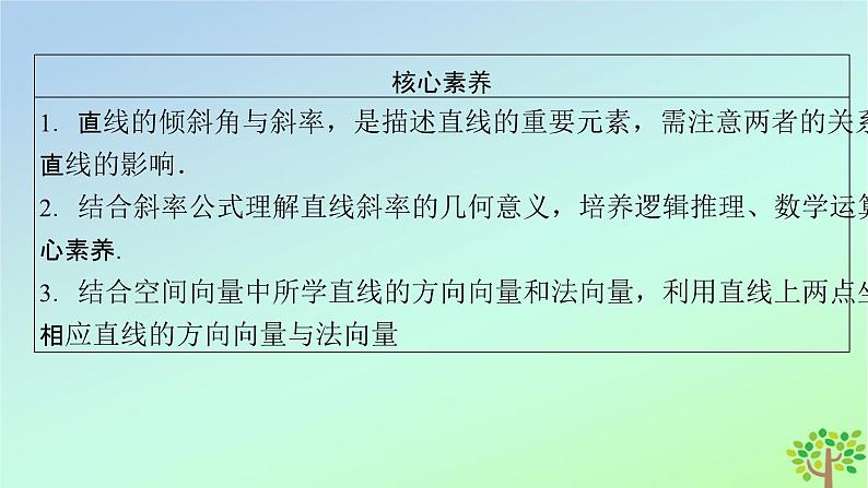 新教材2023年高中数学第1章直线与圆1直线与直线的方程1.1一次函数的图象与直线的方程1.2直线的倾斜角斜率及其关系课件北师大版选择性必修第一册04