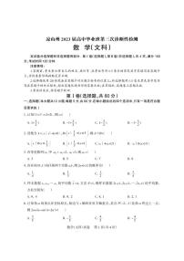 2023届四川省凉山彝族自治州高三第三次诊断性检测 数学（文、理）试题及答案