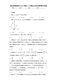 湖北省圆创联考2023届高三下学期五月联合测评数学试题（含答案）