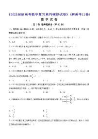 专题8 《2023届新高考数学复习系列模拟试卷》4（新高考II卷）