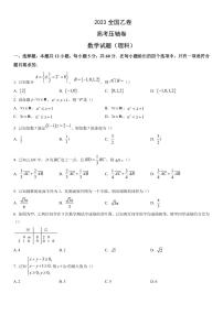 2023高考压轴卷——数学（理）（全国乙卷）（PDF版）