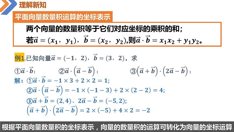 6.3.5 平面向量数量积运算的坐标表示-高中数学同步精讲课件（人教A版2019必修第二册）07