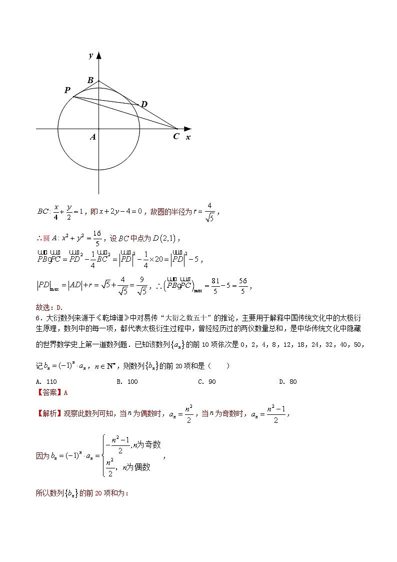 押题预测卷08（解析版）决胜2023年高考数学押题必刷仿真模拟卷（新高考地区专用）03