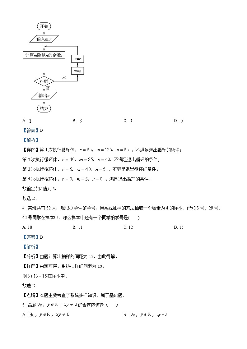 四川省乐山市峨眉第二中学2022-2023学年高二数学文科下学期期中试题（Word版附解析）第2页