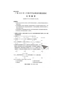 广西2023年5月高中毕业班高考模拟测试文科数学