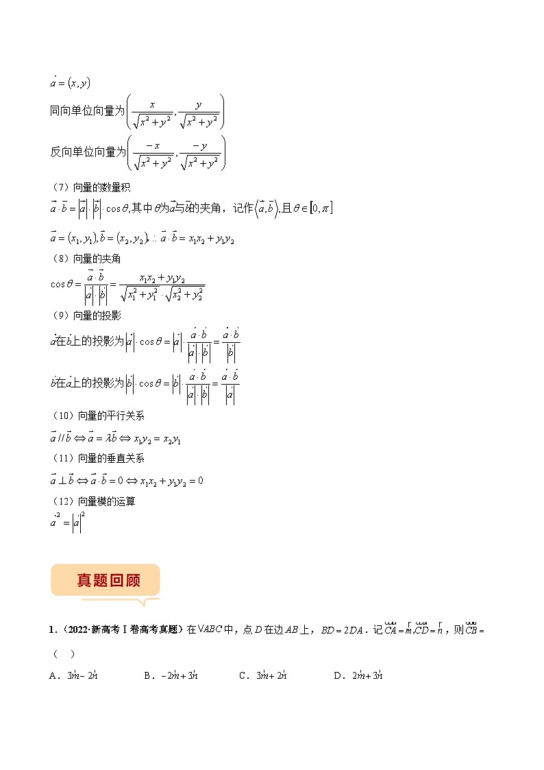 新高考数学临考题号押题第3题 平面向量（2份打包，原卷版+解析版）02
