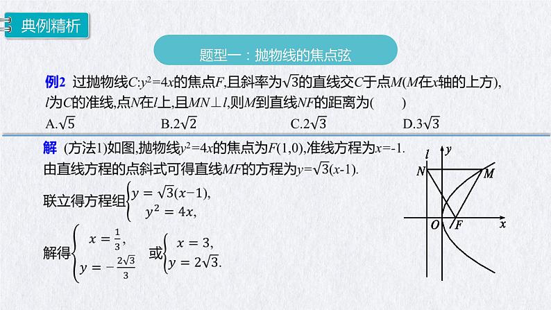 3.3.2抛物线的简单几何性质（第2课时）课件-高二上学期数学人教A版（2019）选择性必修第一册06