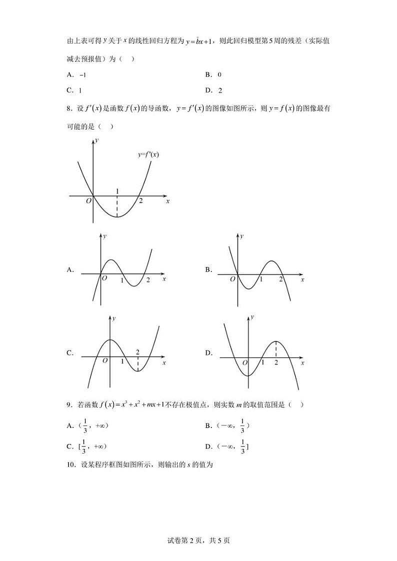 四川省成都市嘉祥教育集团2022-2023学年高二下学期期中监测数学（文）试题02