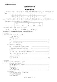 2023届山东省济南市高三下学期针对性训练（三模）数学 PDF版