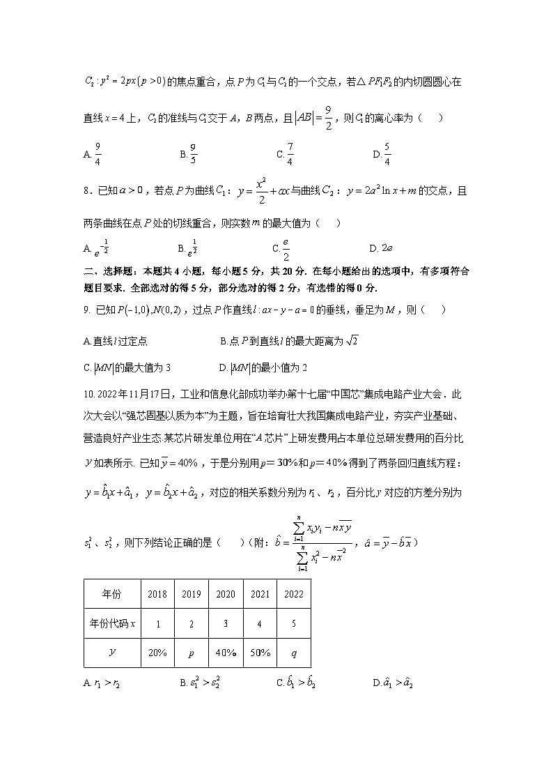 浙江省杭州第二中学等四校2023届高三下学期5月高考模拟数学试题+Word版含答案第2页