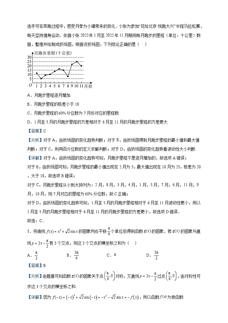 2023届黑龙江省齐齐哈尔市实验中学高三三模数学试题含解析第2页