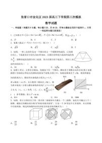 2023届河北省张家口市宣化区高三下学期第三次模拟数学试题PDF版含答案