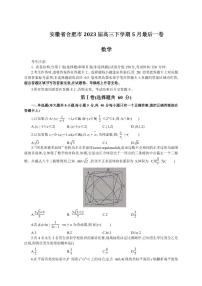 2023届安徽省合肥市高三下学期5月最后一卷数学试题PDF版含答案