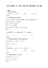 2023届宁夏银川一中、昆明一中高三联合二模考试数学（理）试题含解析
