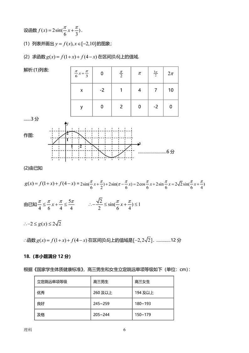 2023届陕西省宝鸡市部分学校高三第十三次模拟考试 理数答案第2页