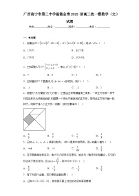 广西南宁市第三中学邕衡金卷2023届高三校一模数学（文）试题(含答案)
