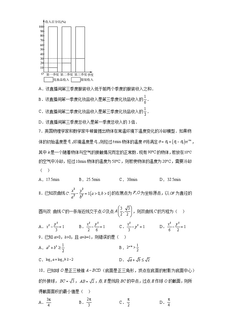 四川省内江市第六中学2023届高三下学期高考模拟数学（文科）热身训练（一）试卷（含解析）02