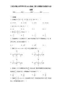 宁夏石嘴山市平罗中学2023届高三第六次模拟考试数学（理）试题（含解析）