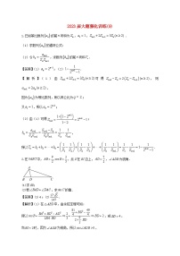 2023届高三数学二轮复习大题强化训练09含解析