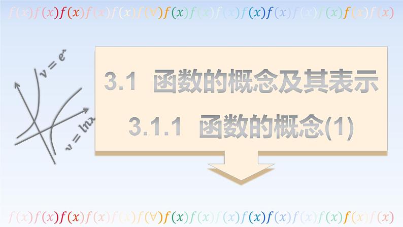 3.1.1函数的概念(第1课时) 课件-高中数学人教A版（2019）必修第一册第1页