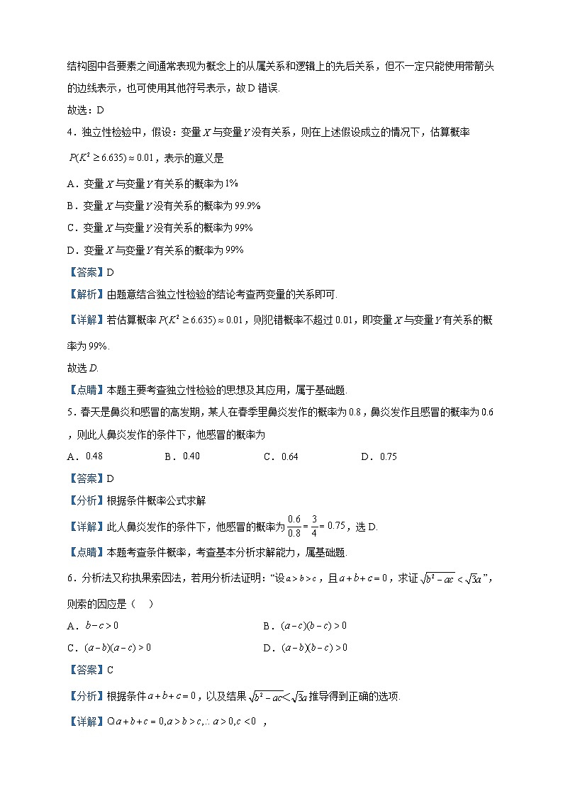 2022-2023学年陕西省宝鸡市金台区高二下学期期中数学（文）试题含解析第2页